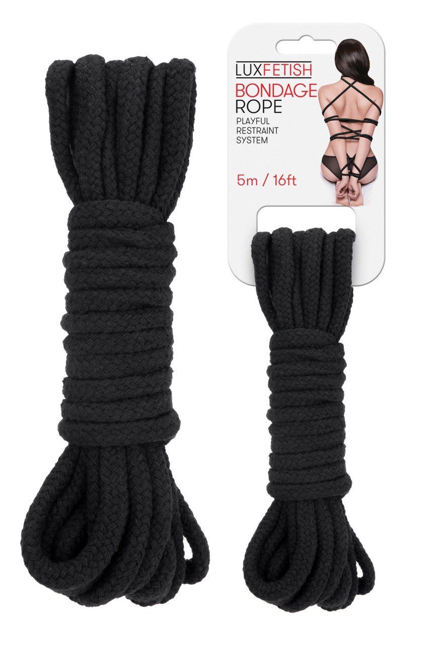 Lux Fetish black Rope 5 Bondage-Seil LUX m 5M Bondage FETISH 