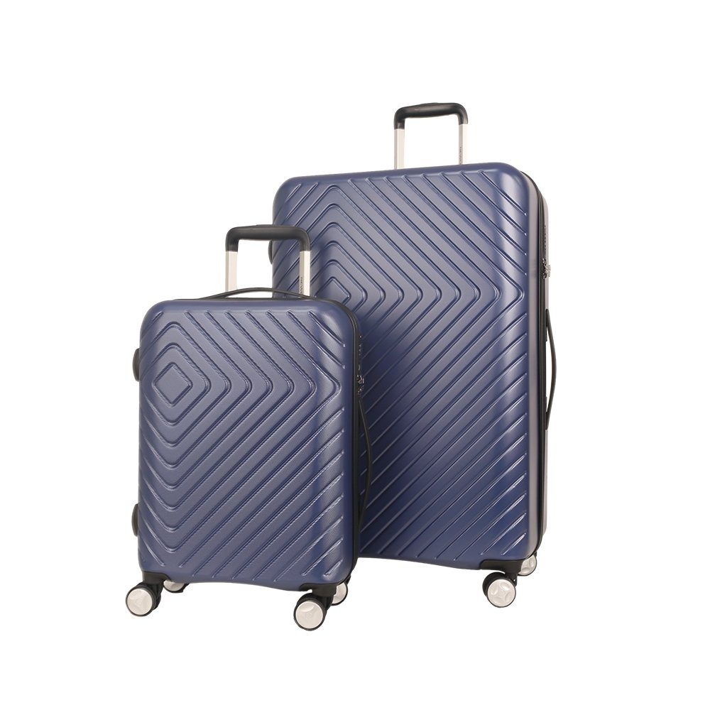 NEWCOM Handgepäckkoffer Gepäckset Hartschale ABS+PC mit TSA-Schloss,2er-Set blau