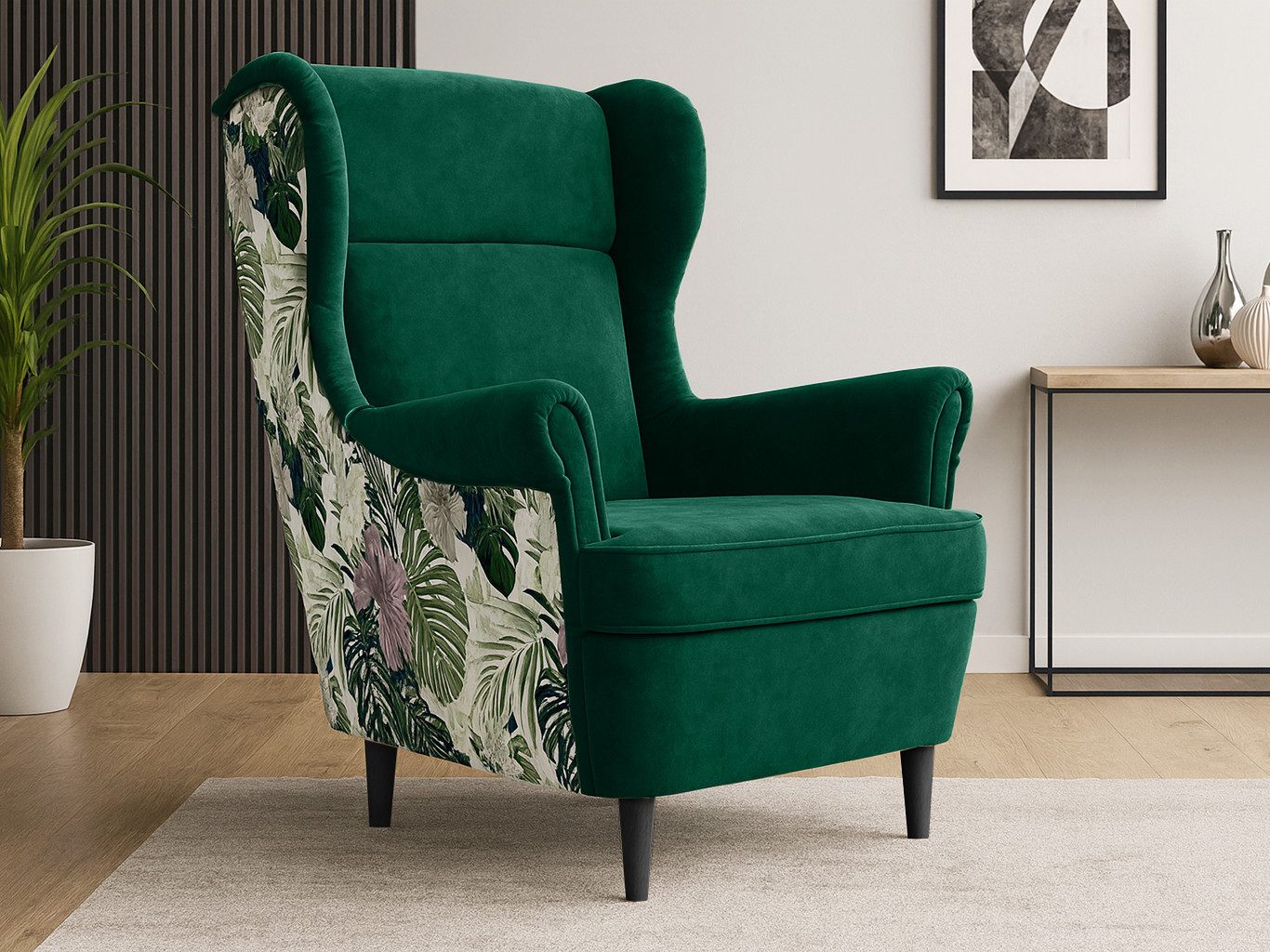 Beautysofa Ohrensessel Havana im skandinavischen Stil (hoher Rückenlehne & modernem Design), 4 trendige Farben zur Auswahl