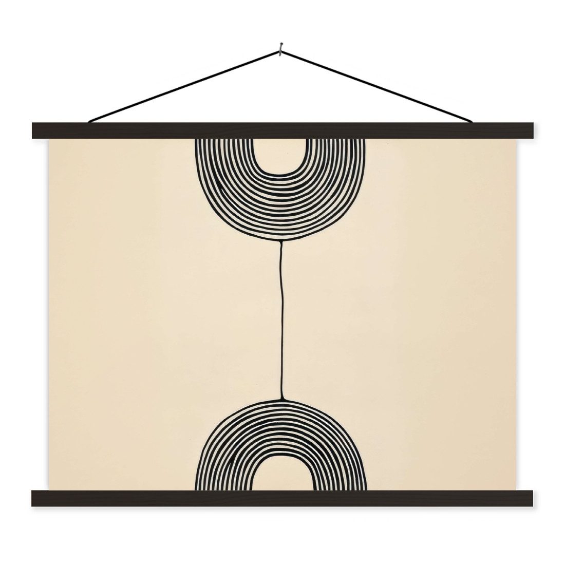 Poster Geometrische Bögen - Minimalistisch - Symmetrisch