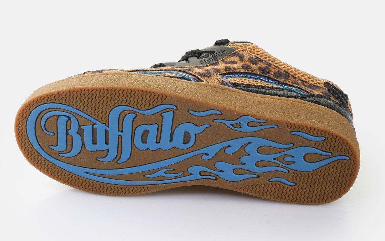 Buffalo LIBERTY SKATE Sneaker Retro-Sneaker, Freizeitschuh, Schnürschuh in trendiger Leo-Optik