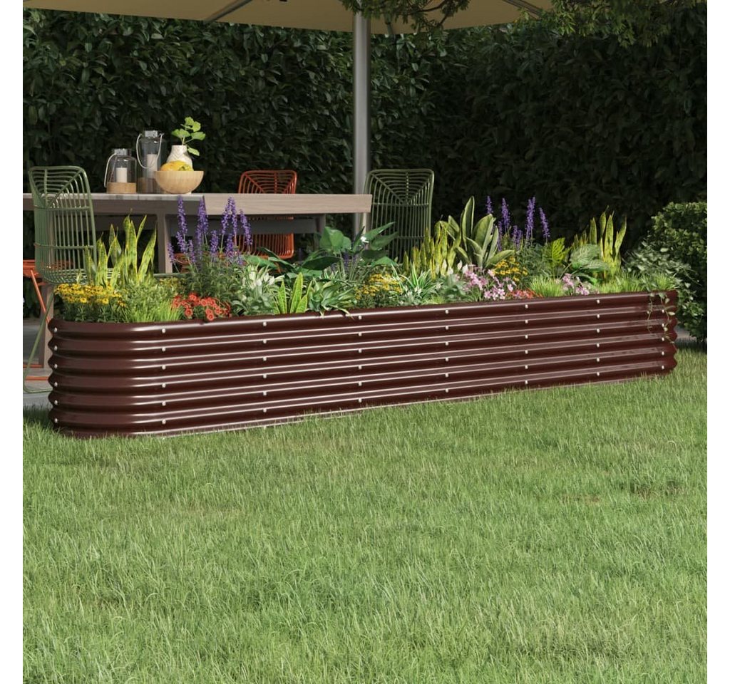 Thumbnail - furnicato Hochbeet Pulverbeschichteter Stahl 260x40x36 cm Braun