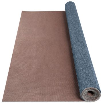 Teppich 1,8 x 4 m Teppich Terrassen Grau Polyesterfaser und TPR Teppiche, VEVOR