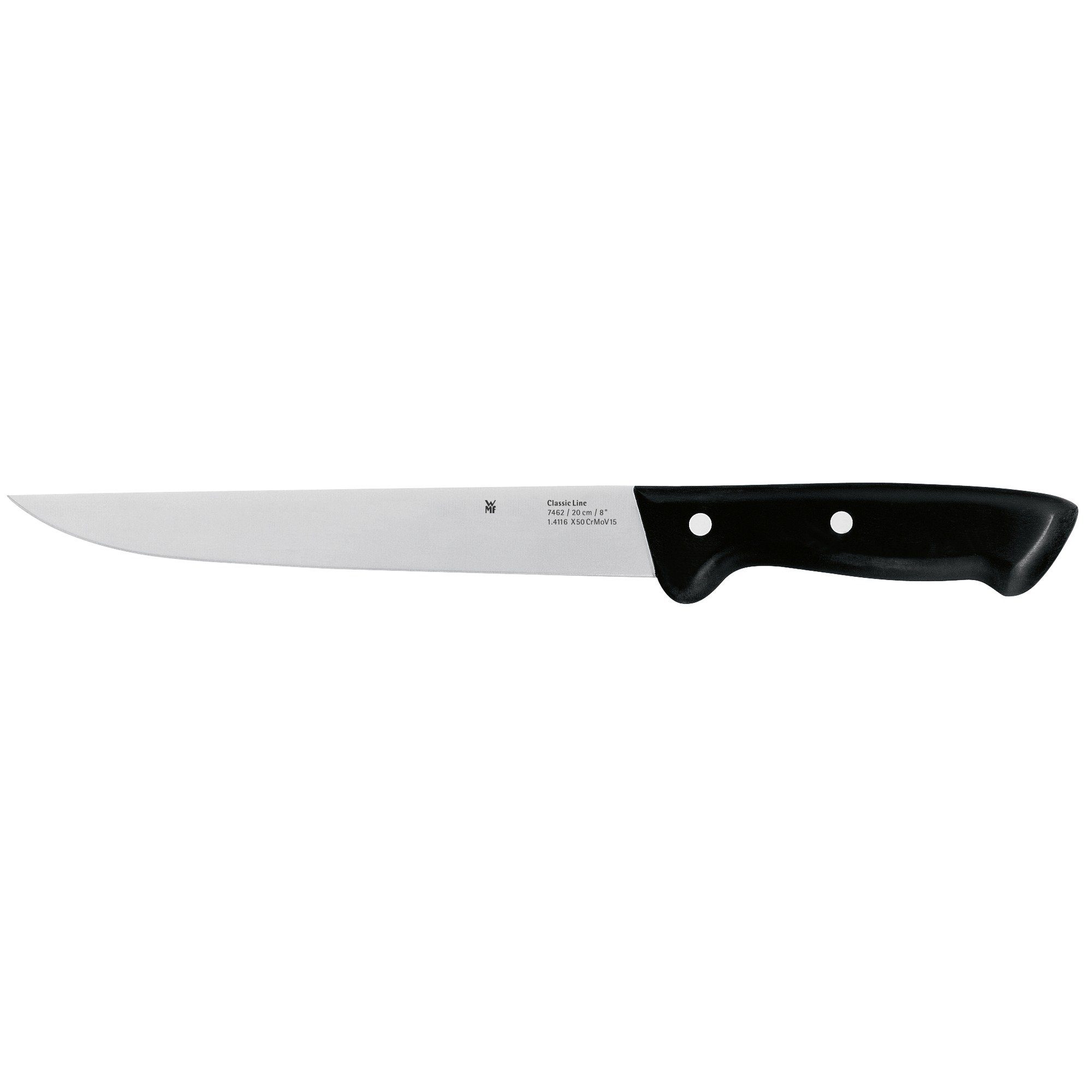 WMF Мясные ножи Classic Line, Spezialklingenstahl, Kunststoffgriff (Gesamtlänge 34,5cm, Klinge 20cm)