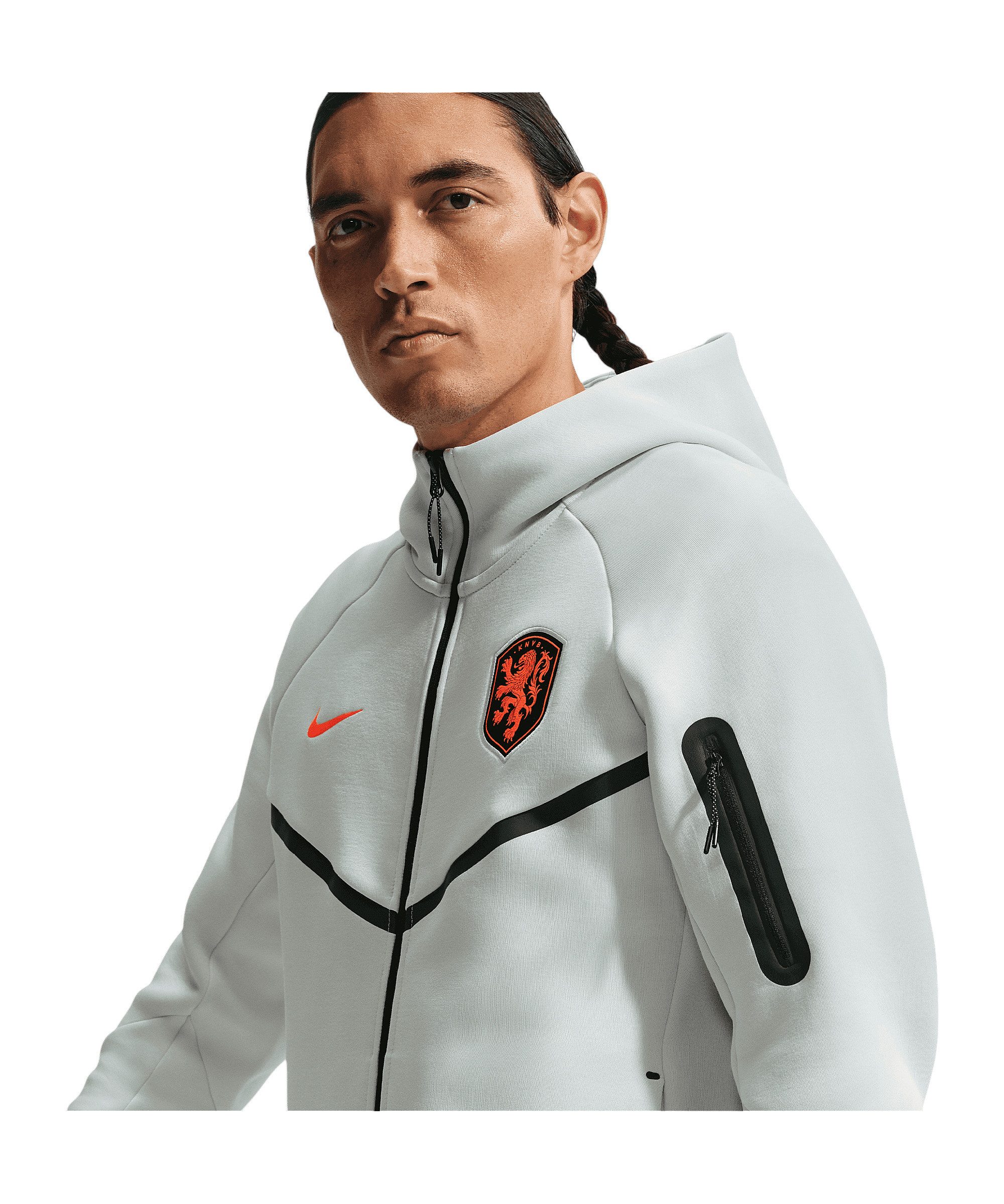 Nike Sweatjacke Nike Performance KNVB Niederlande Fleece Jacke Baumwolle