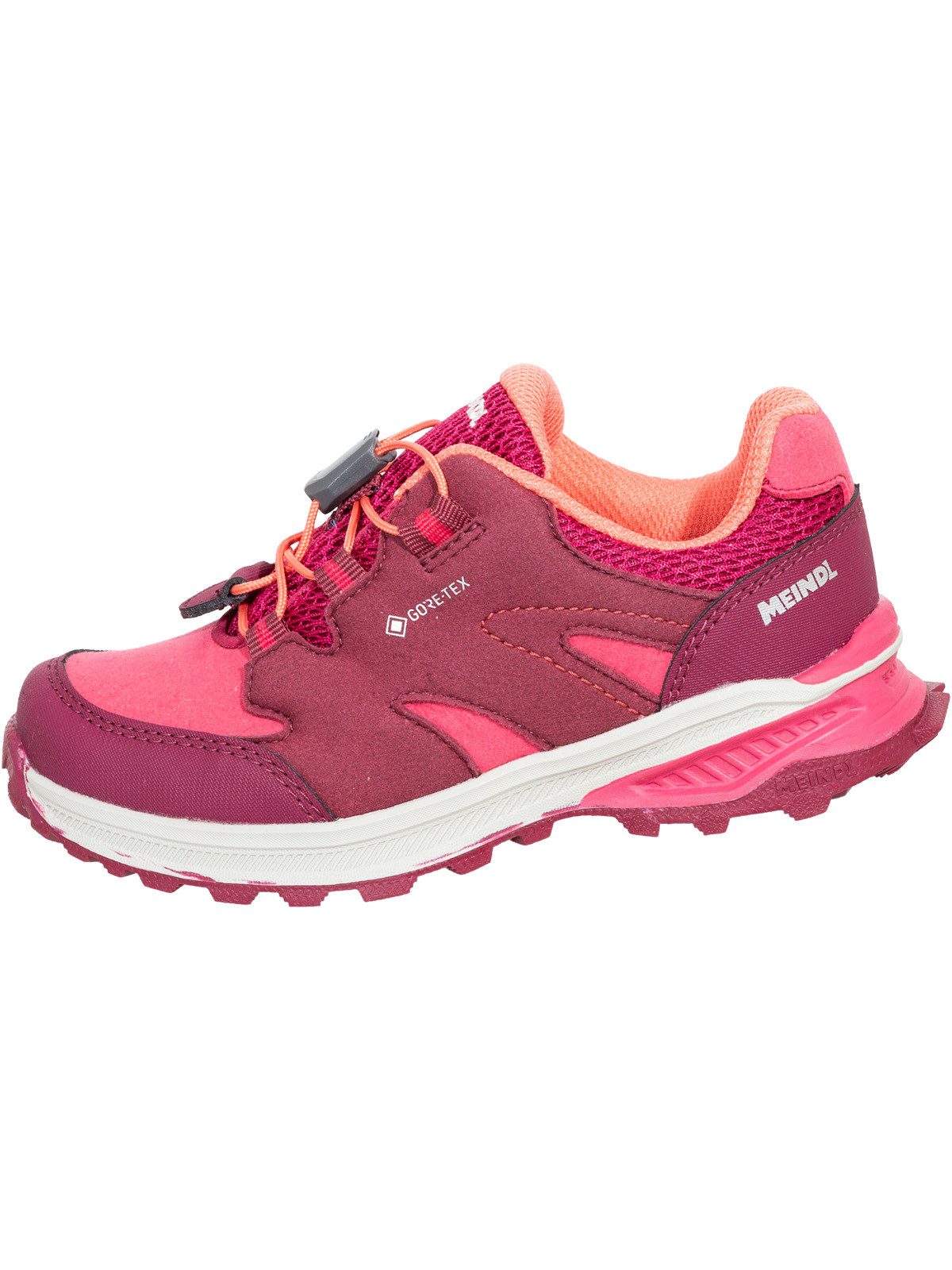 Meindl Meindl Kivo Junior GTX brombeer Wanderschuh Herausnehmbares Best-Fit-Fußbett für optimalen Sitz bei Kinderfüßen