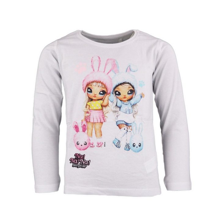 Na! Na! Na! Surprise Langarmshirt NA NA NA Surprise Girls Kinder Mädchen Shirt Gr. 104 bis 134 100% Baumwolle Rosa oder Weiß