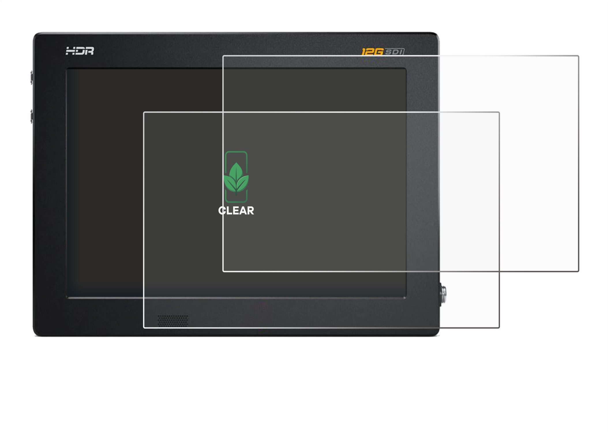 ScreenLeaf Displayschutzfolie Schutzfolie für Blackmagic Video Assist 5" 12G HDR, 2 Stück, Displayschutz Schutz Folie Klar Transparent