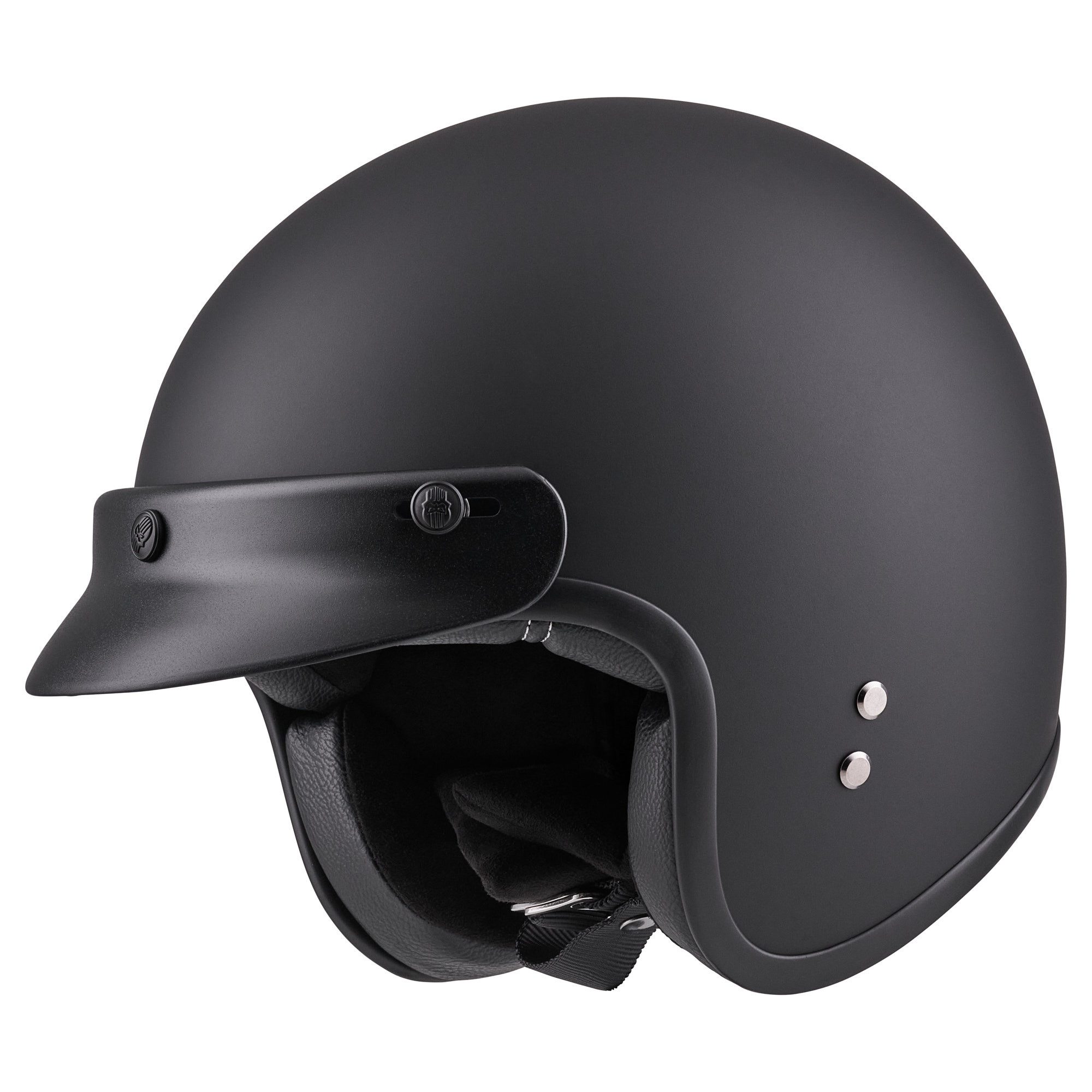 PEROZ Motorradhelm Jidre Jethelm, herausnehmbares Innenfutter