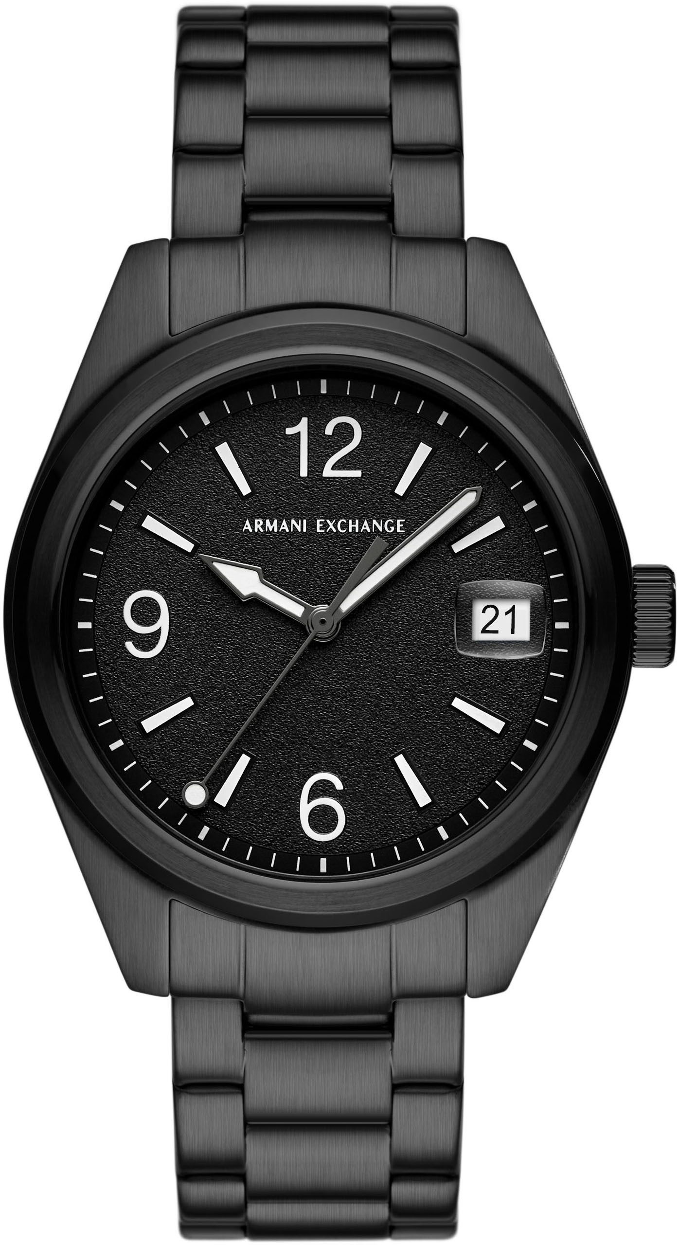 ARMANI EXCHANGE Quarzuhr AX1422, Armbanduhr, Damenuhr, Herrenuhr, Edelstahlarmband, analog, Tag