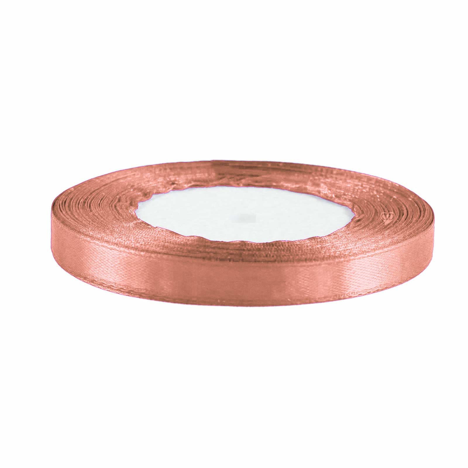 maDDma Satinband 22,5m Satinband 10mm Dekoband Geschenkband Schmuckband, zimt