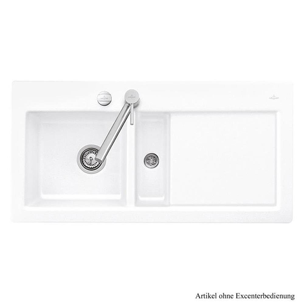 Villeroy & Boch Küchenspüle Villeroy & Boch Einbauspüle flächenbündig Subway 60 Flat Becken links, 96,5/47,5 cm