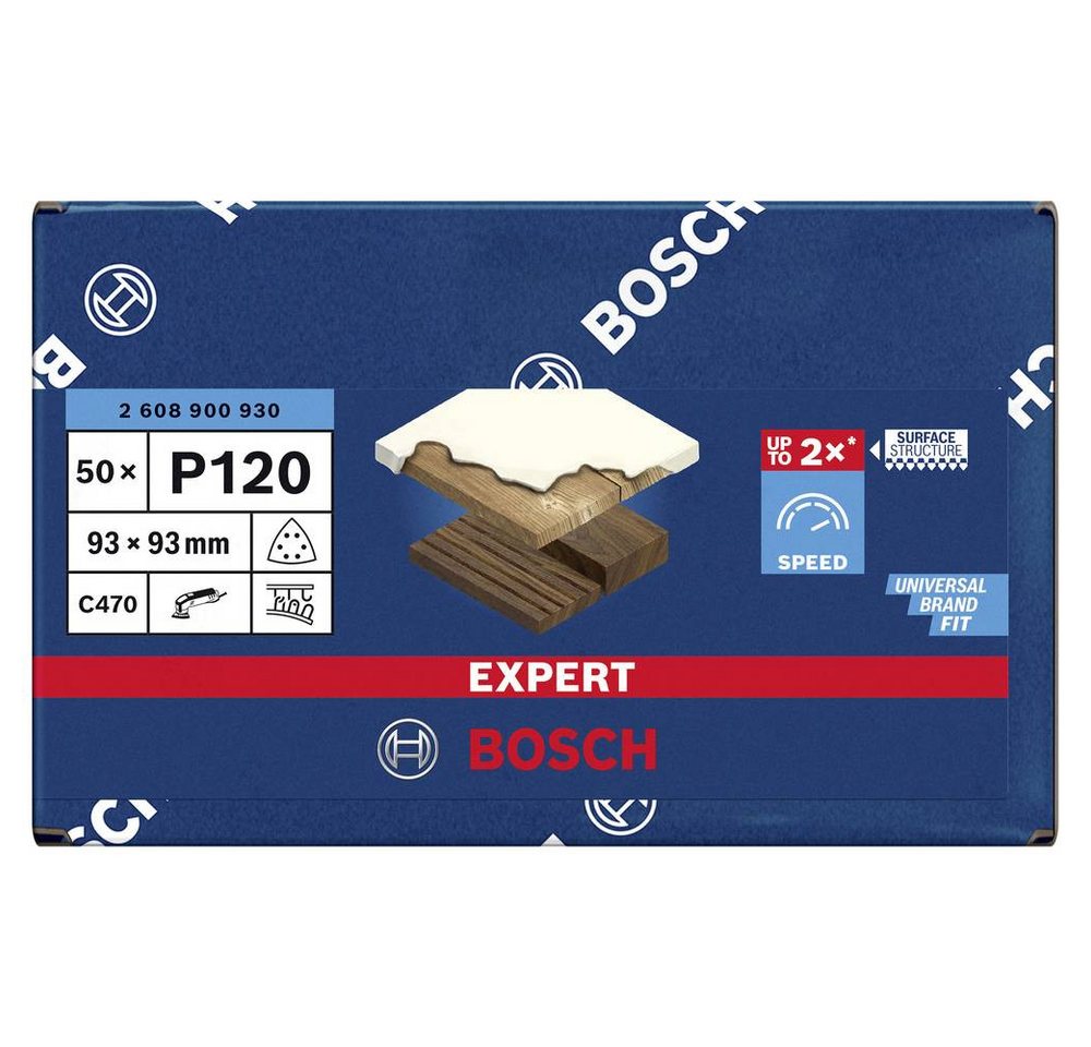 Thumbnail - BOSCH Schleifpapier Schleifpapier für Deltaschleifer, 93 mm, G 120, gelocht