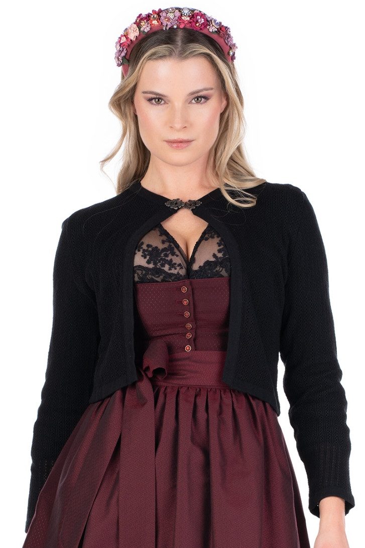 Orbis Textil GmbH & Co. KG Trachtenjacke Trachten Strickjacke - GERLINDA - schwarz