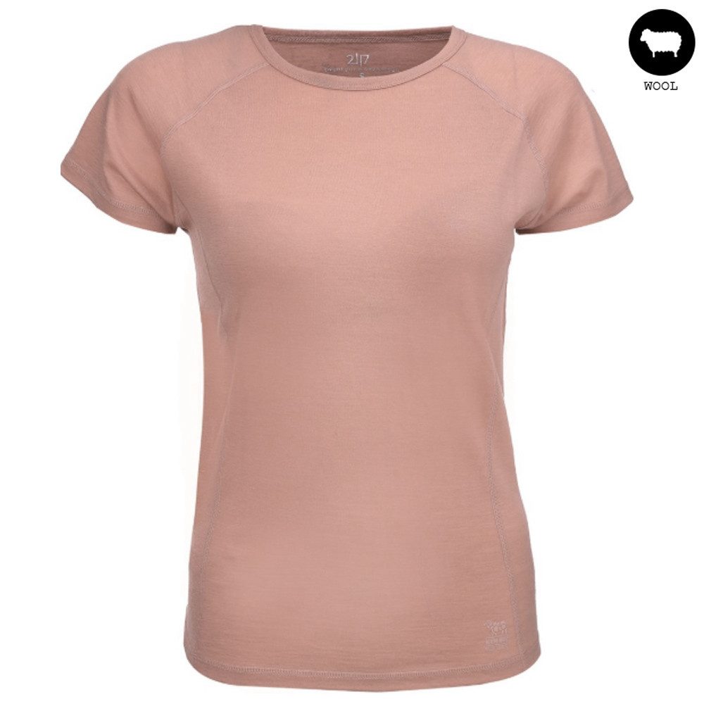 Sätila of Sweden T-Shirt 2117 of Sweden - Damen Merino T-Shirt Flarken, rose