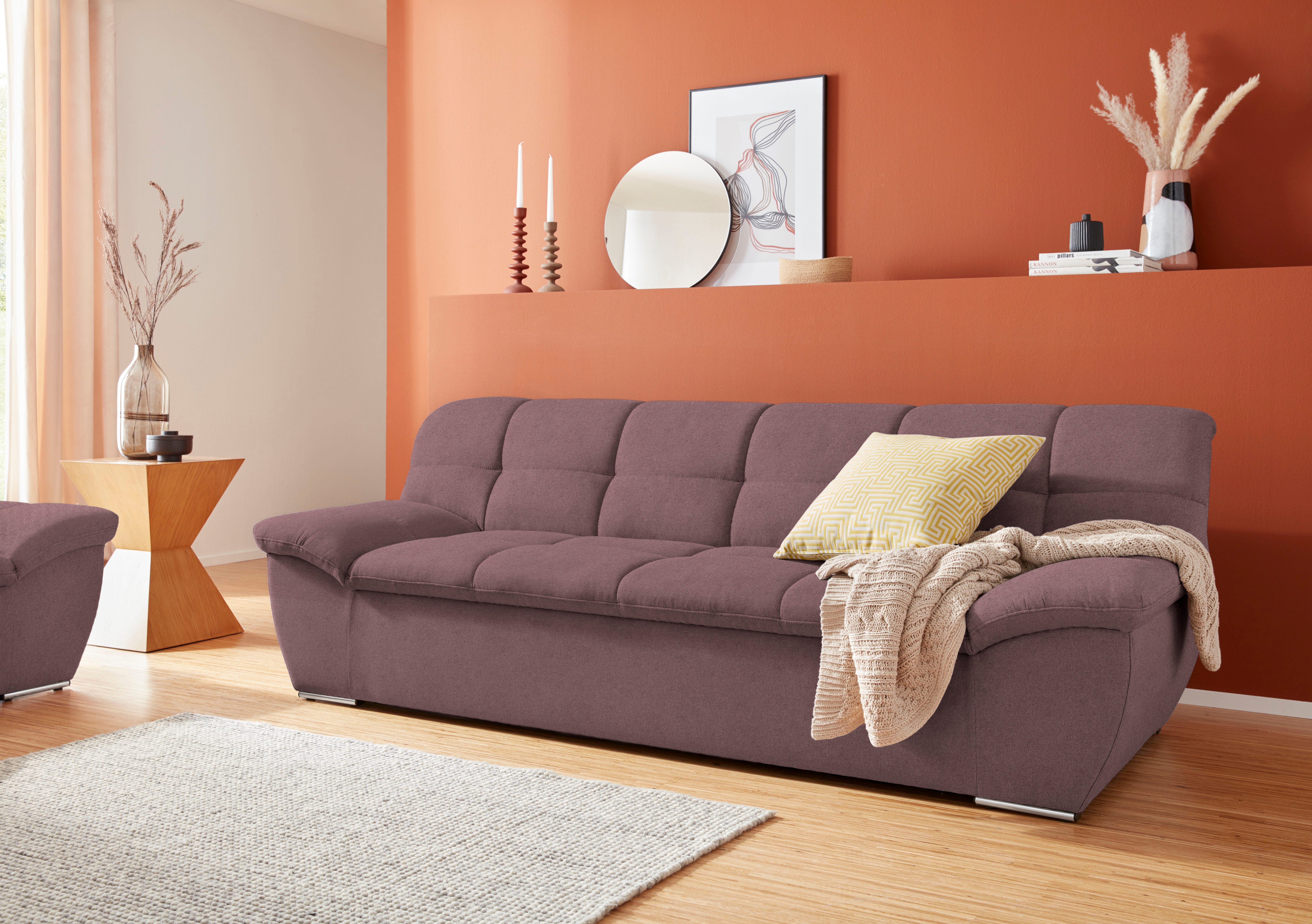 DOMO collection 3-Sitzer Lagoa, moderne Sitzheftung, bequem und komfortabel, frei im Raum stellbar, in großer Farbauswahl