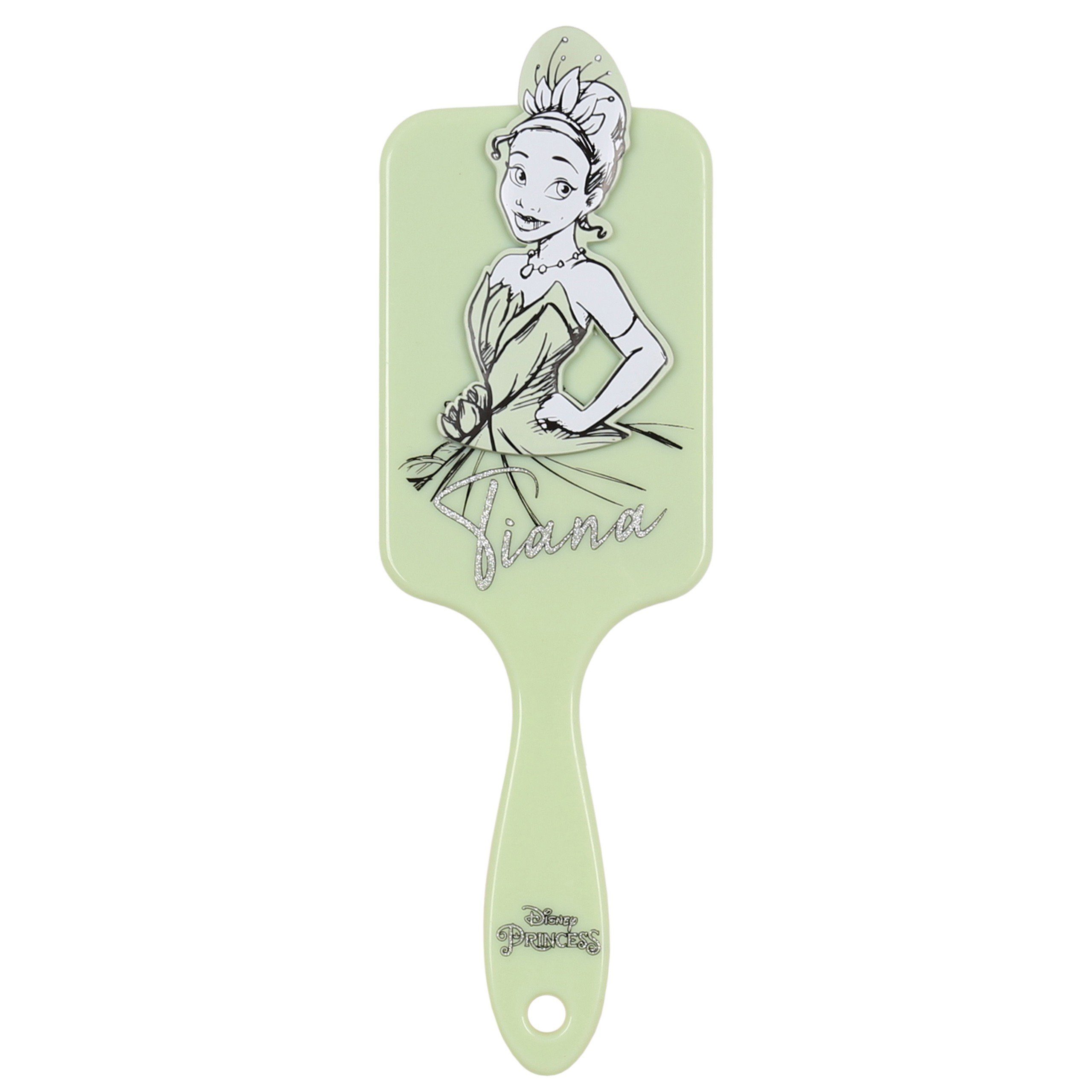 Disney Haarbürste Tiana DISNEY Eine seladonfarbene Haarbürste, flach, groß