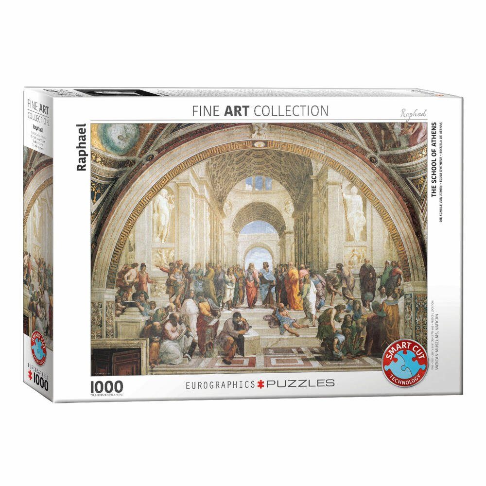 EUROGRAPHICS Puzzle Die Schule von Athen von Raffael, 1000 Puzzleteile