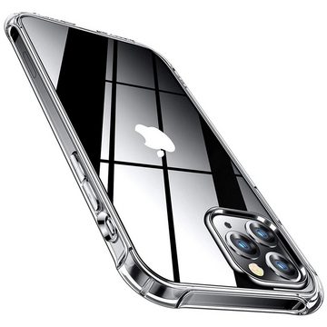 CoolGadget Handyhülle Transparent als 2in1 Schutz Cover Set für das Apple iPhone 13 6,1 Zoll, 2x 9H Glas Display Schutz Folie + 1x TPU Case Hülle für iPhone 13