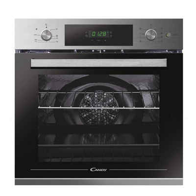 Candy Backofen silber FCTS825XL, mit 1-fach-Teleskopauszug, Aquactive Reinigung, Aquactive Reinigung, 8 Programme, Display mit Touch Bedienung