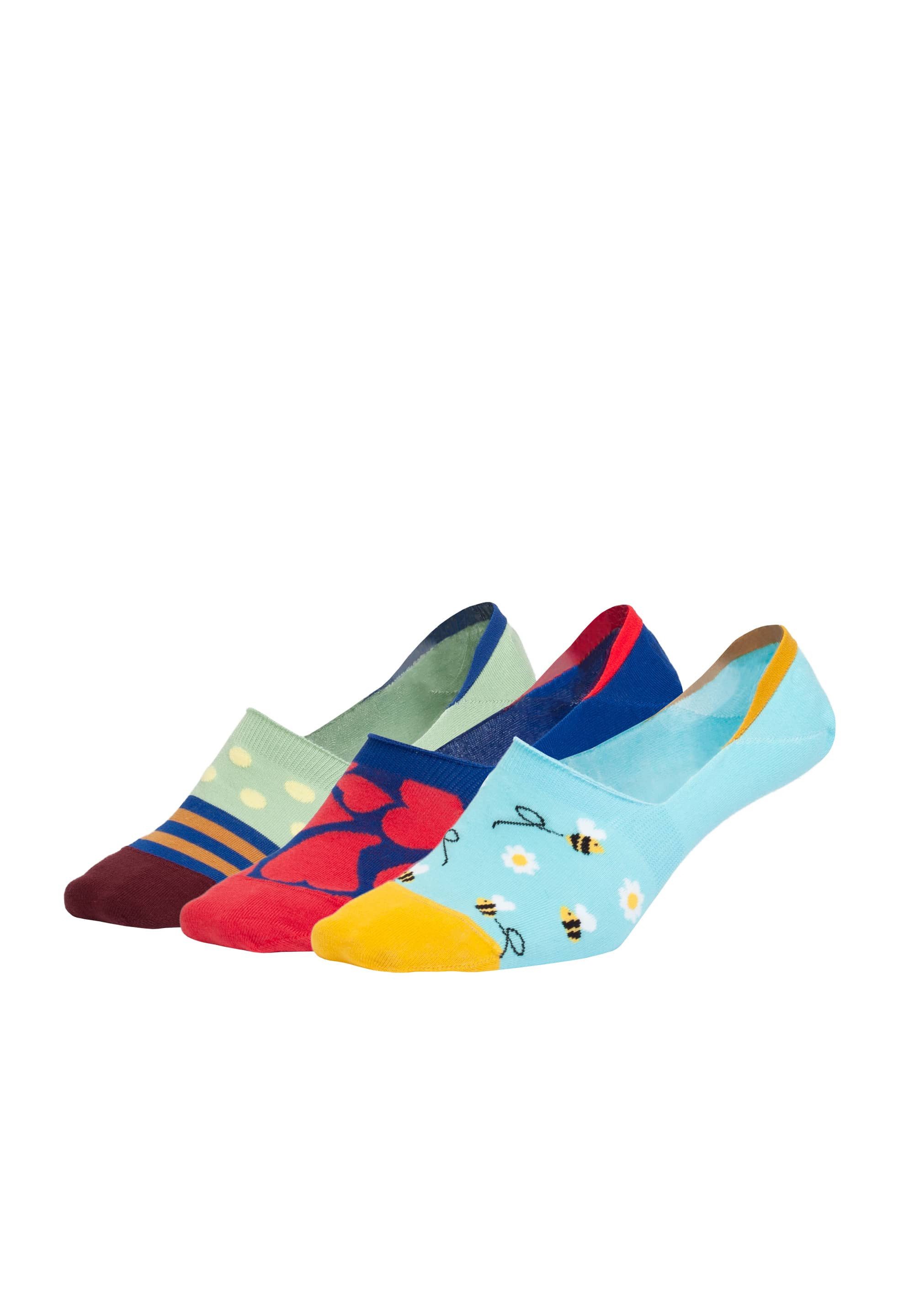 DillySocks Füßlinge Hidden Bee Love Aus Baumwolle & recyceltem Polyamid