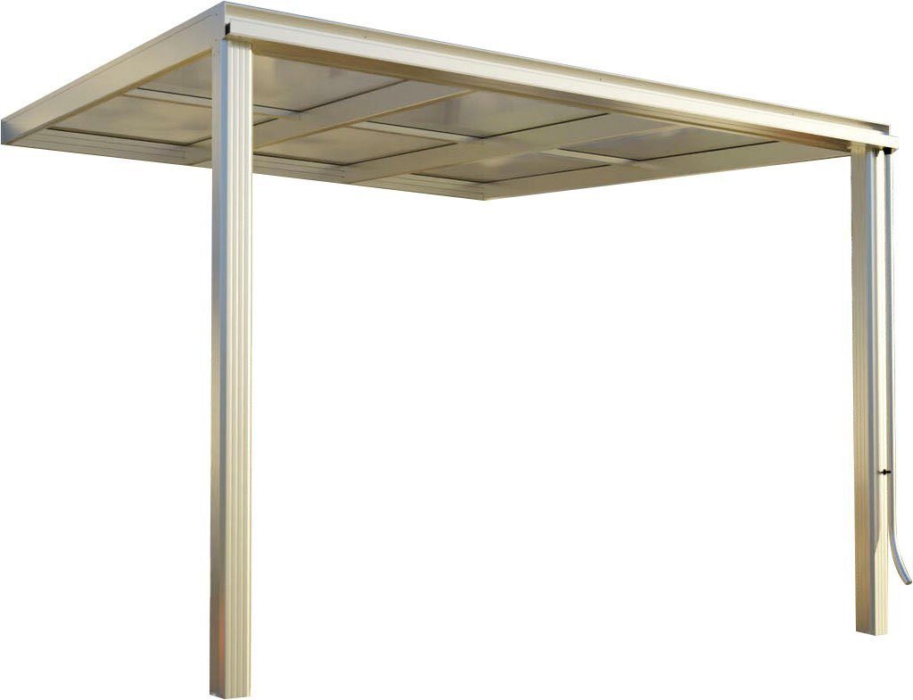 Beckmann Terrassendach Exklusiv Gr. 5, BxT: 307x321,7 cm, Bedachung Doppelstegplatten