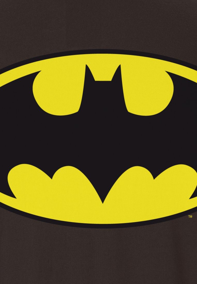 LOGOSHIRT T-Shirt BATMAN Frontprint mit LOGO coolem -