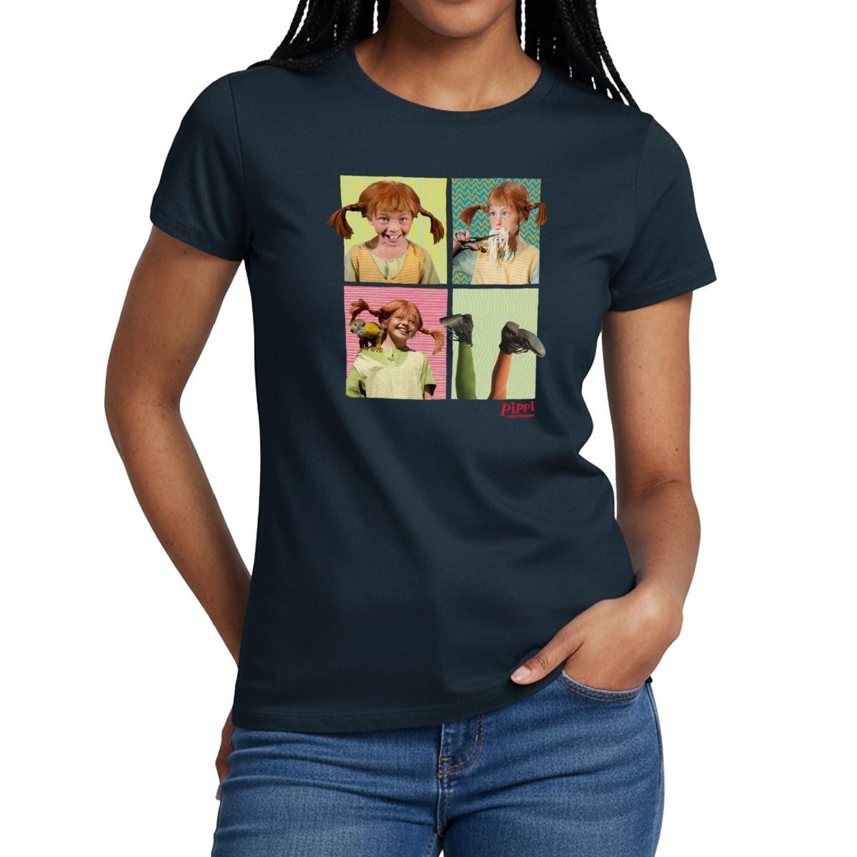 T-Shirt Pippi Langstrumpf Portraits Von Pippi Frauen T-Shirt