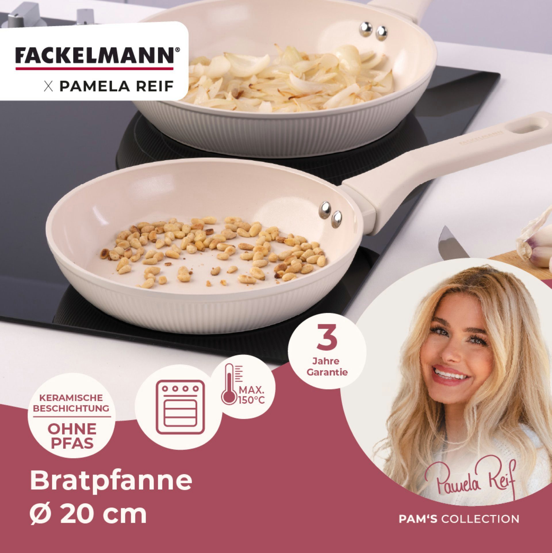 FACKELMANN Bratpfanne Antihaft-Pfanne, Kochgeschirr, Aluminium-Pfanne