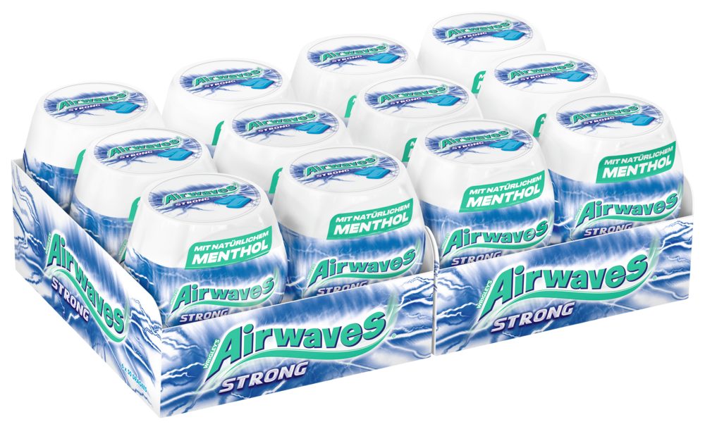 Airwaves Süßigkeit AIRWAVES STRONG Dose 2x6x50 Dragees