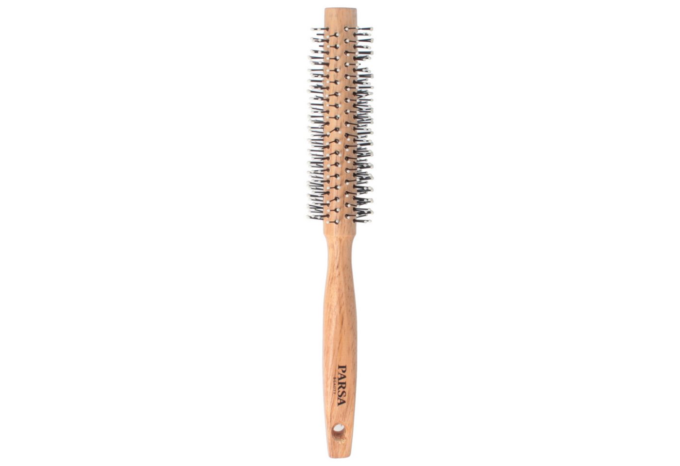 PARSA Beauty Haarbürste Essential Bartbürste Rund, Naturborsten für das perfekte Bart-Finish