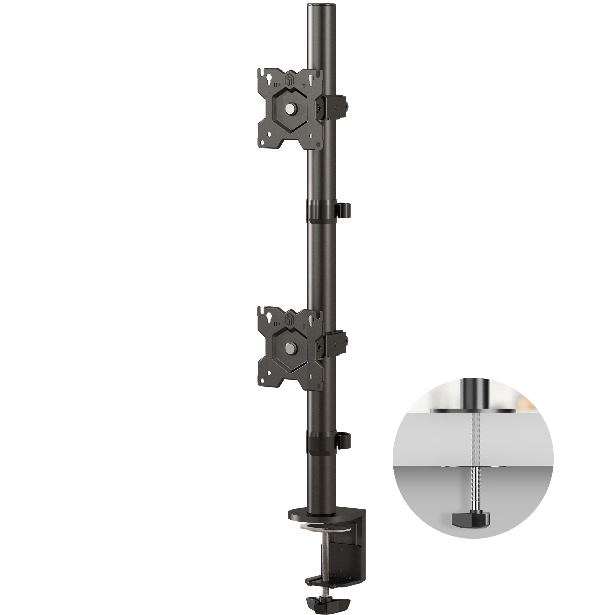 ONKRON Monitor-Halterung 13-32 Zoll, bis 8 kg, VESA 75x75-100x100, G50-B, (bis 34 Zoll, neigbar, schwenkbar, drehbar, Gasdruckfeder, Kabelmanagement)