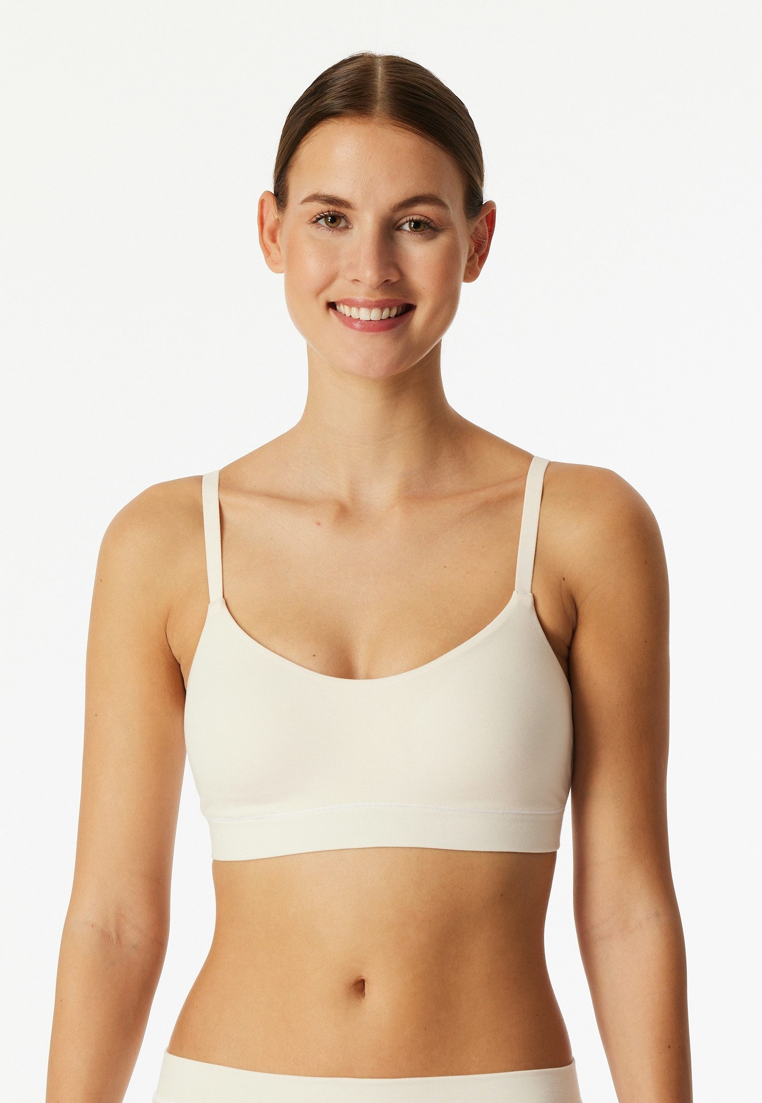 Schiesser Bustier Unique Cotton mit herausnehmbaren Pads, ohne Bügel