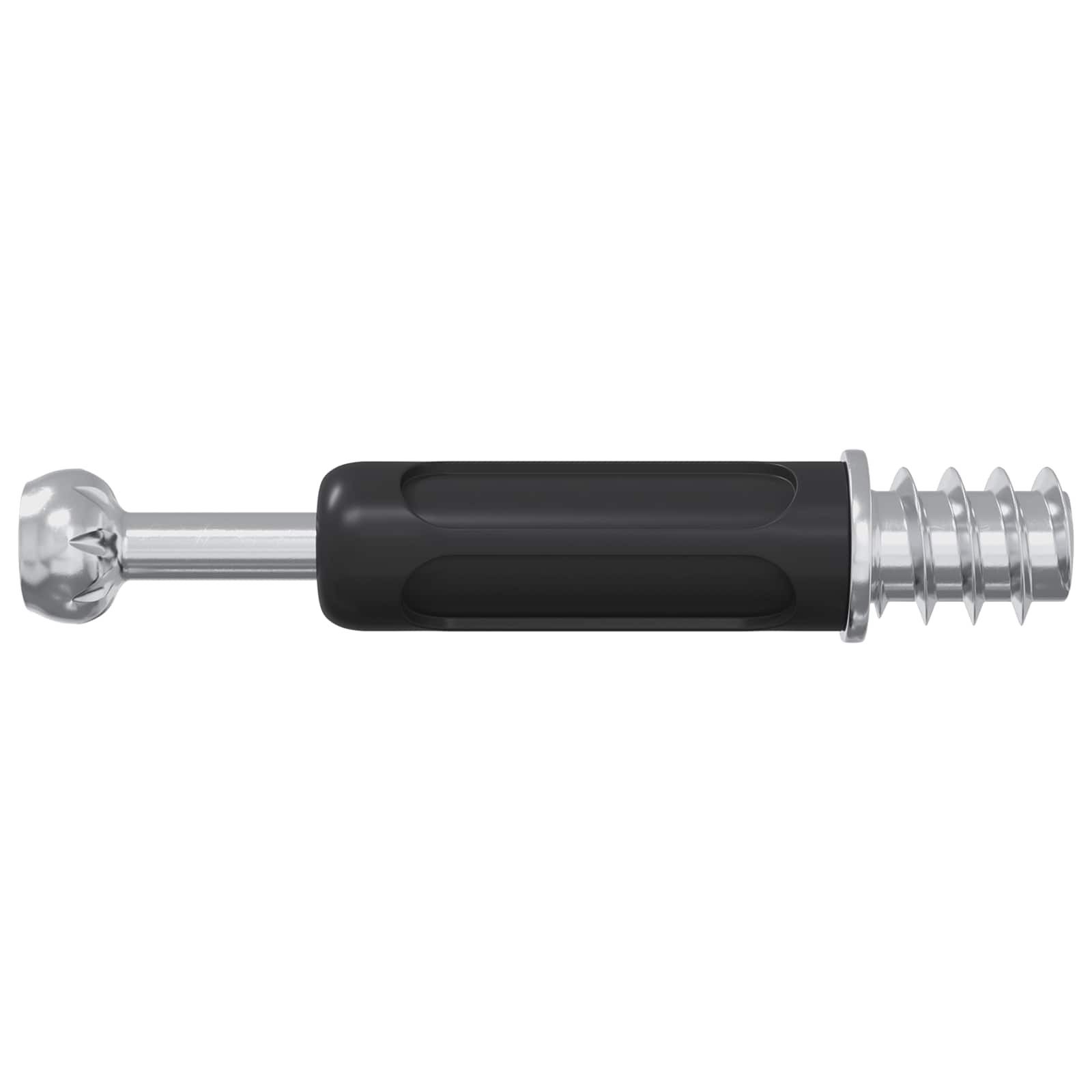 vidaXL Muttern Schwenkverschluss-Schraube 12 Stk. Silber und Schwarz Metall, (12-St) – Bild 4 von 5