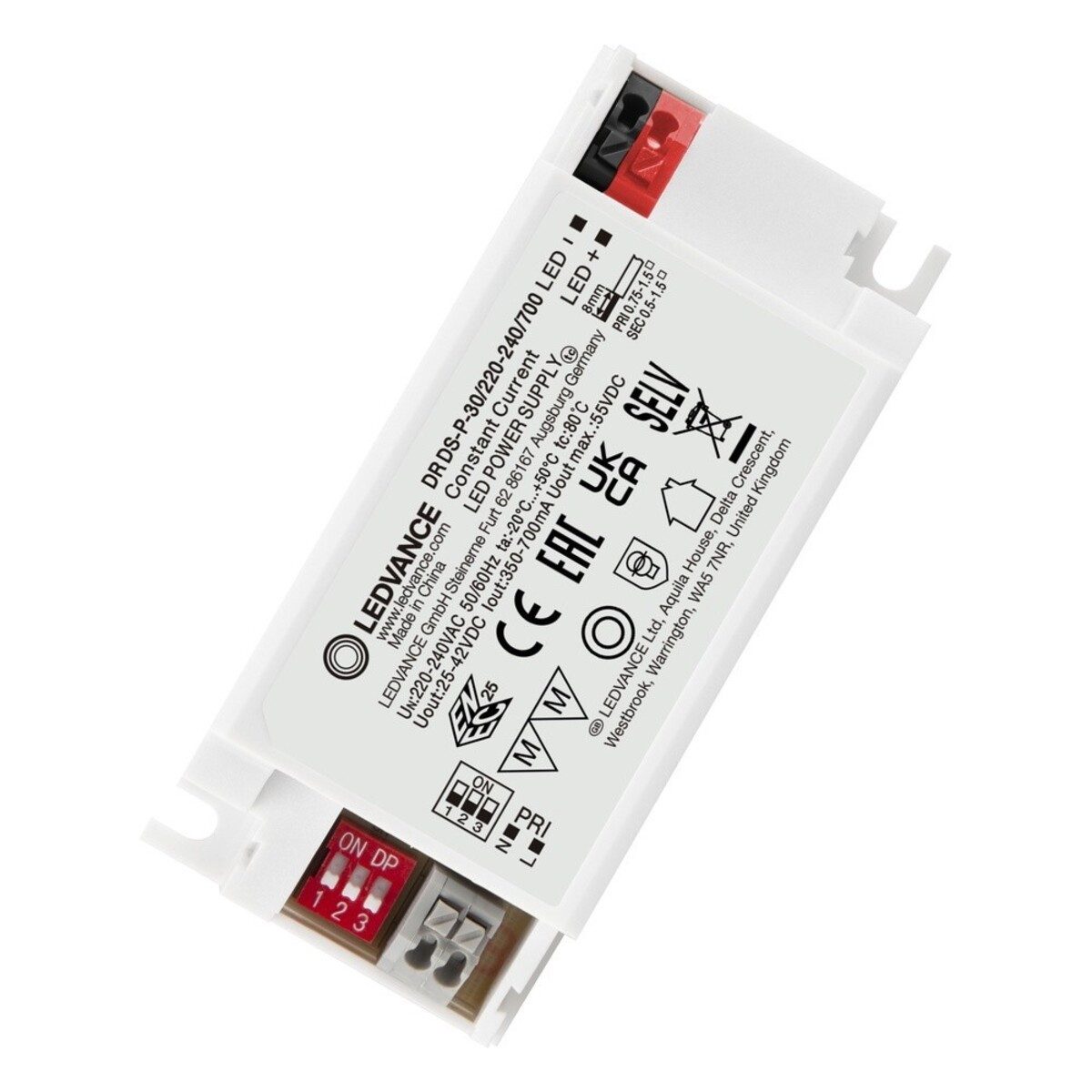 Ledvance Deckenleuchten Ledvance LED-Treiber DIP-SWITCH DR DSP 30/220240/700