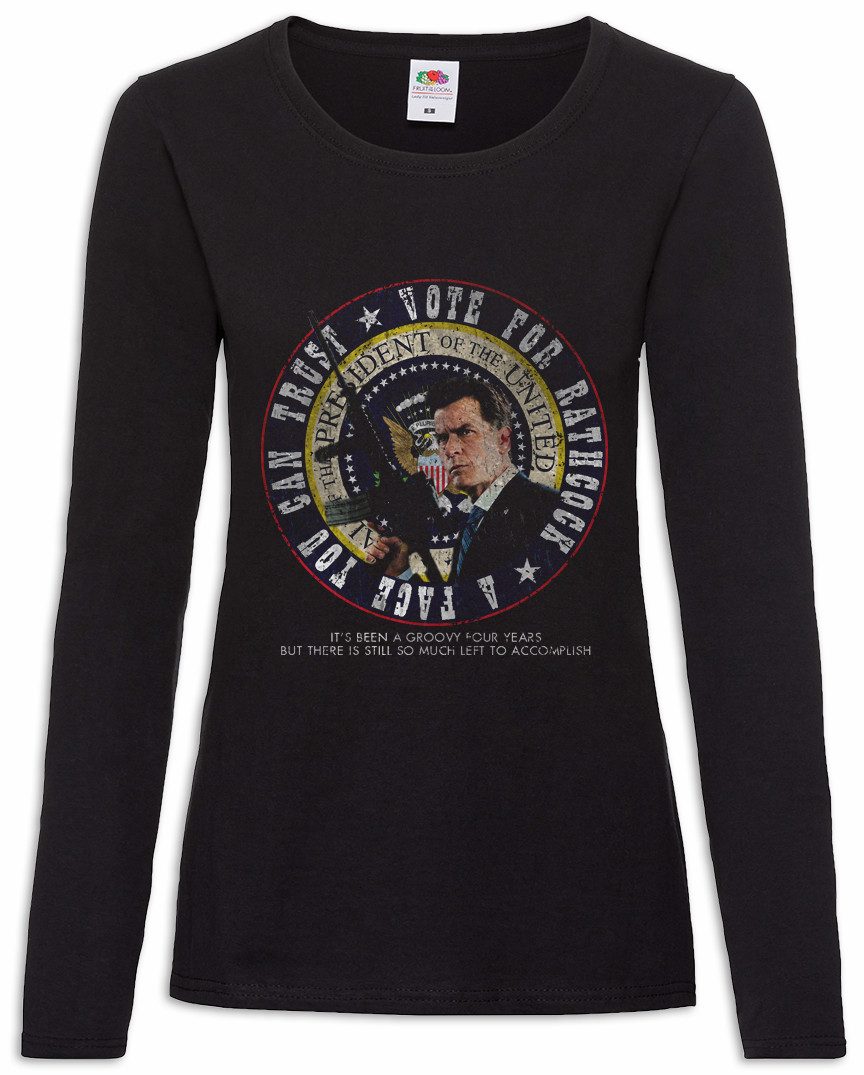 Urban Backwoods Langarmshirt Vote For Rathcock Machete Damen Langarmshirt Symbol Sign Road Machete (1-tlg) Movie Che Guevara Guerilla