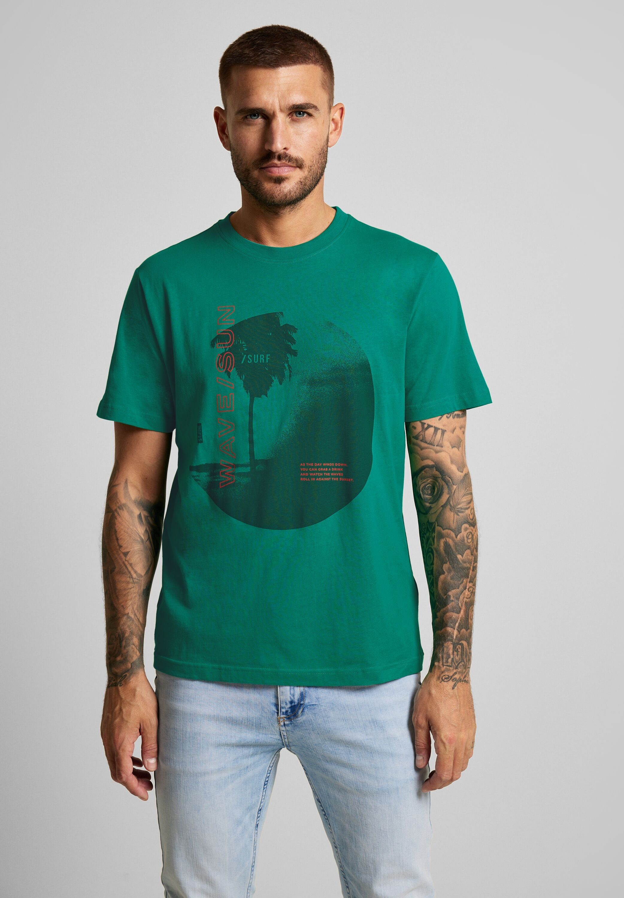 ONE green irish STREET T-Shirt MEN