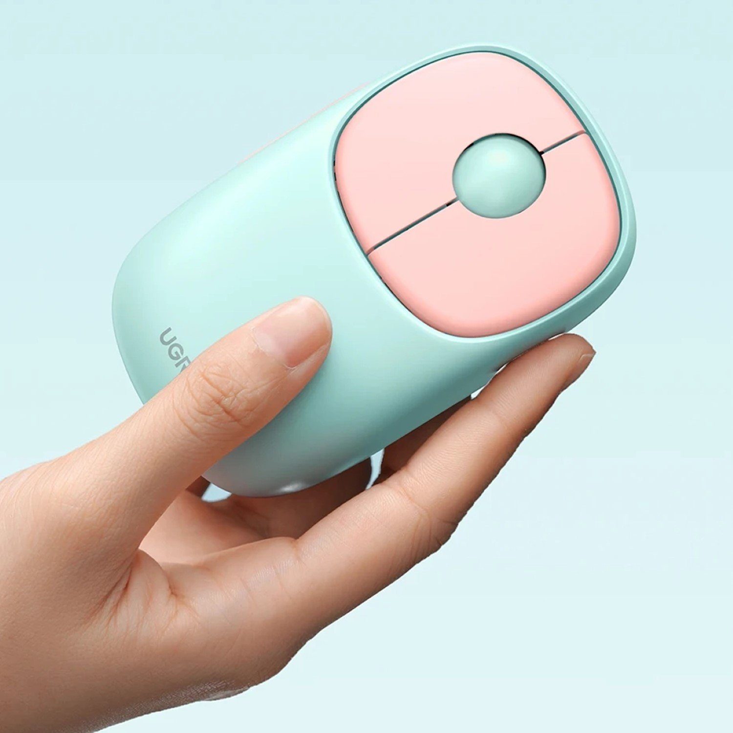UGREEN MU102 FUN+ Bluetooth / 2,4 GHz kabellose Schwarz/ Pink Maus