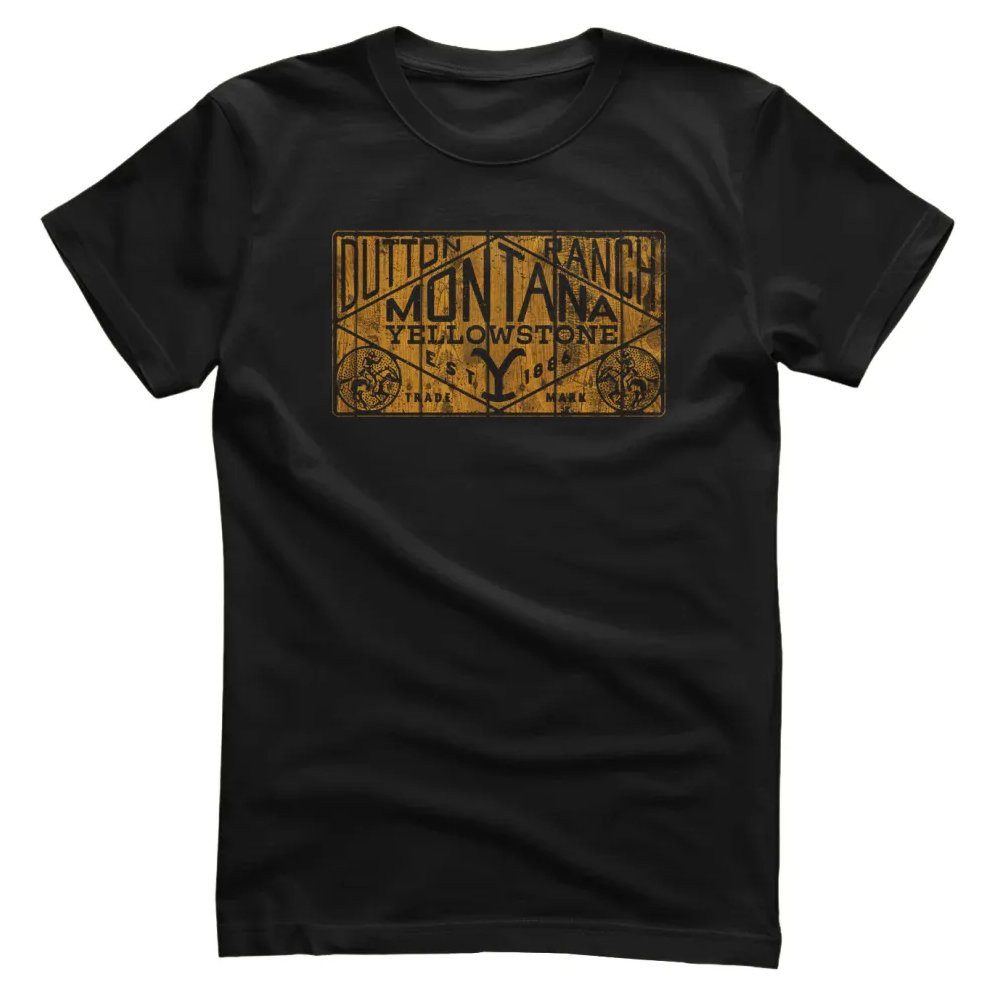 yellowstone T-Shirt Dutton Ranch Wood Sign T-Shirt