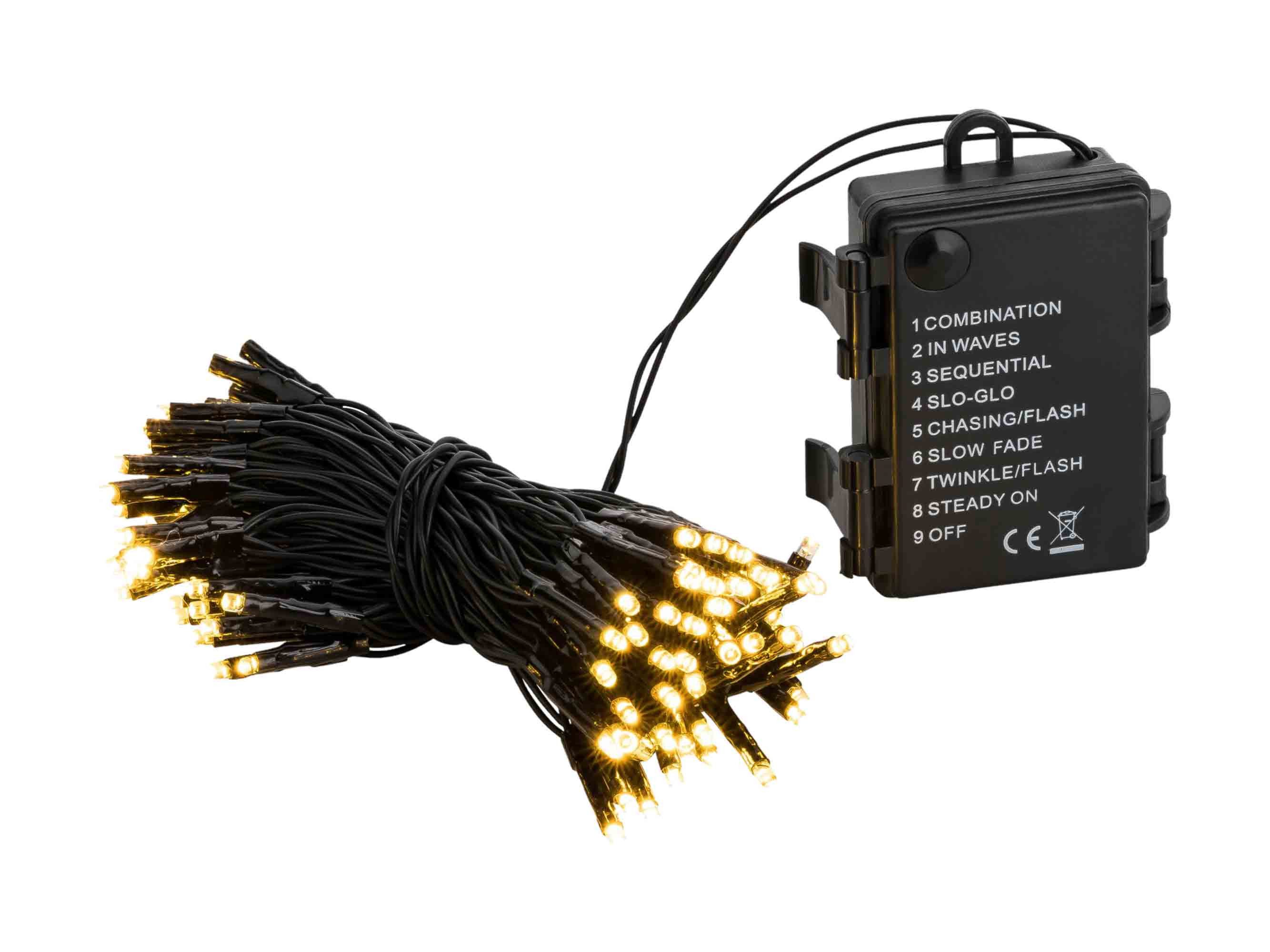 Linder Exclusiv GmbH LED-Lichterkette, Batterie für Außen 7,1m 8 Funktionen günstig online kaufen
