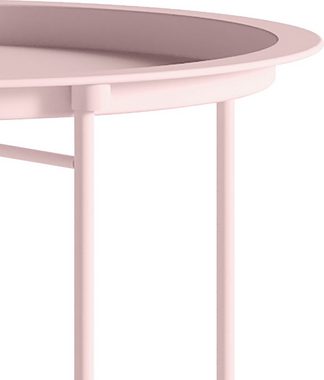 Homexperts Beistelltisch »Smart«, Tablett-Tisch aus Metall, 47 cm Durchmesser