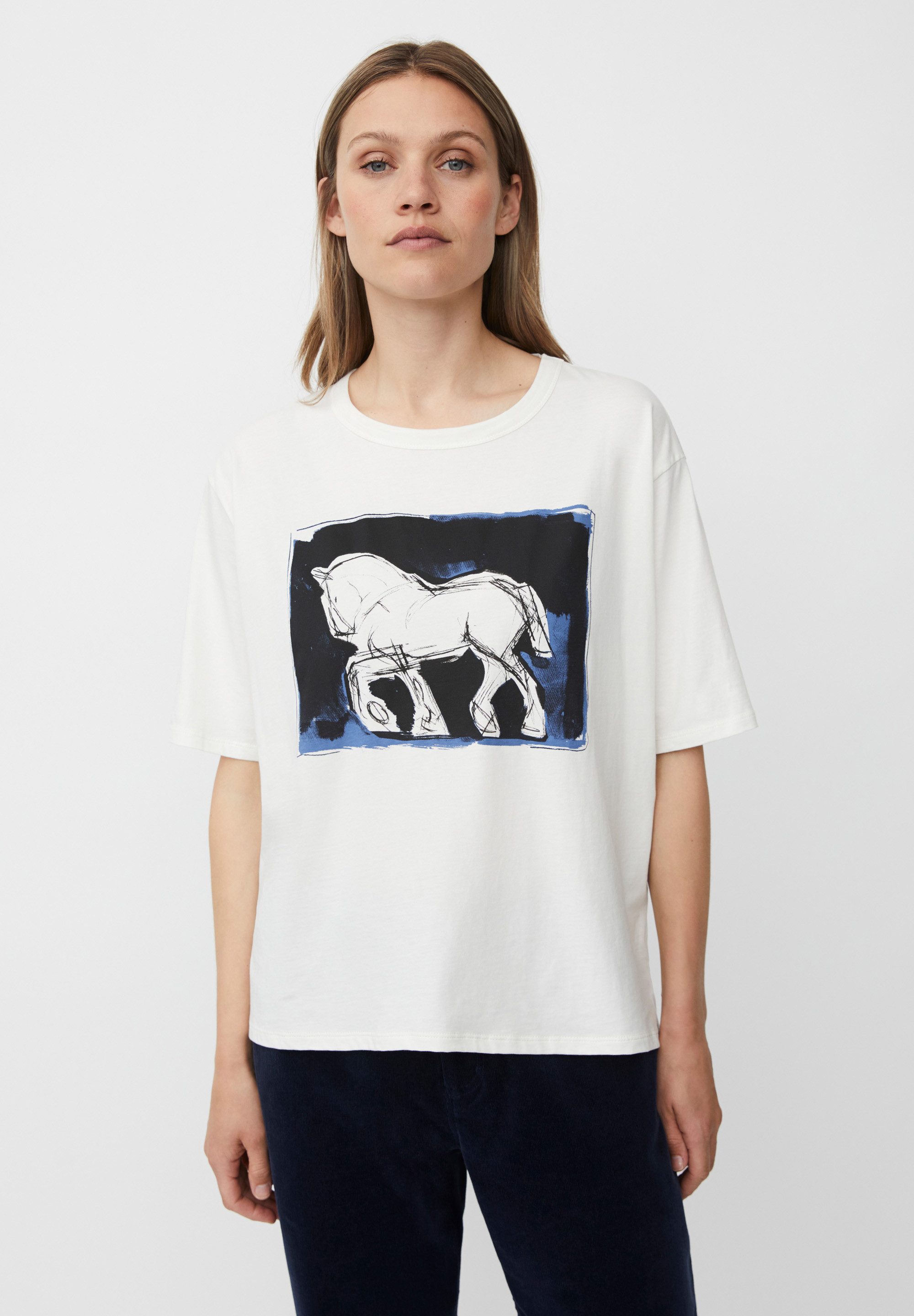 Masai T-Shirt MaDoreann Luftige Weite, feiner Griff, dezentes Design