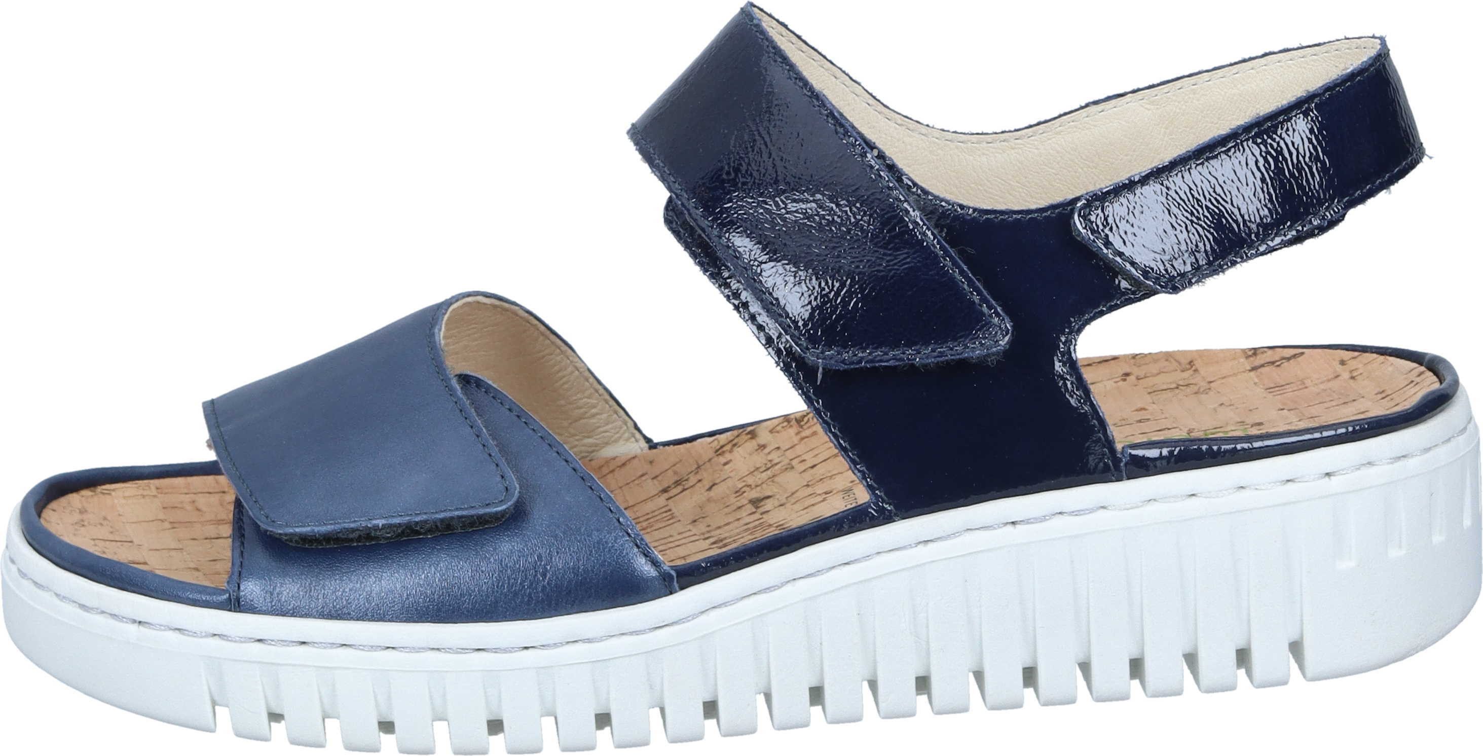 Waldläufer Sandalen Keilsandalette aus Lackleder