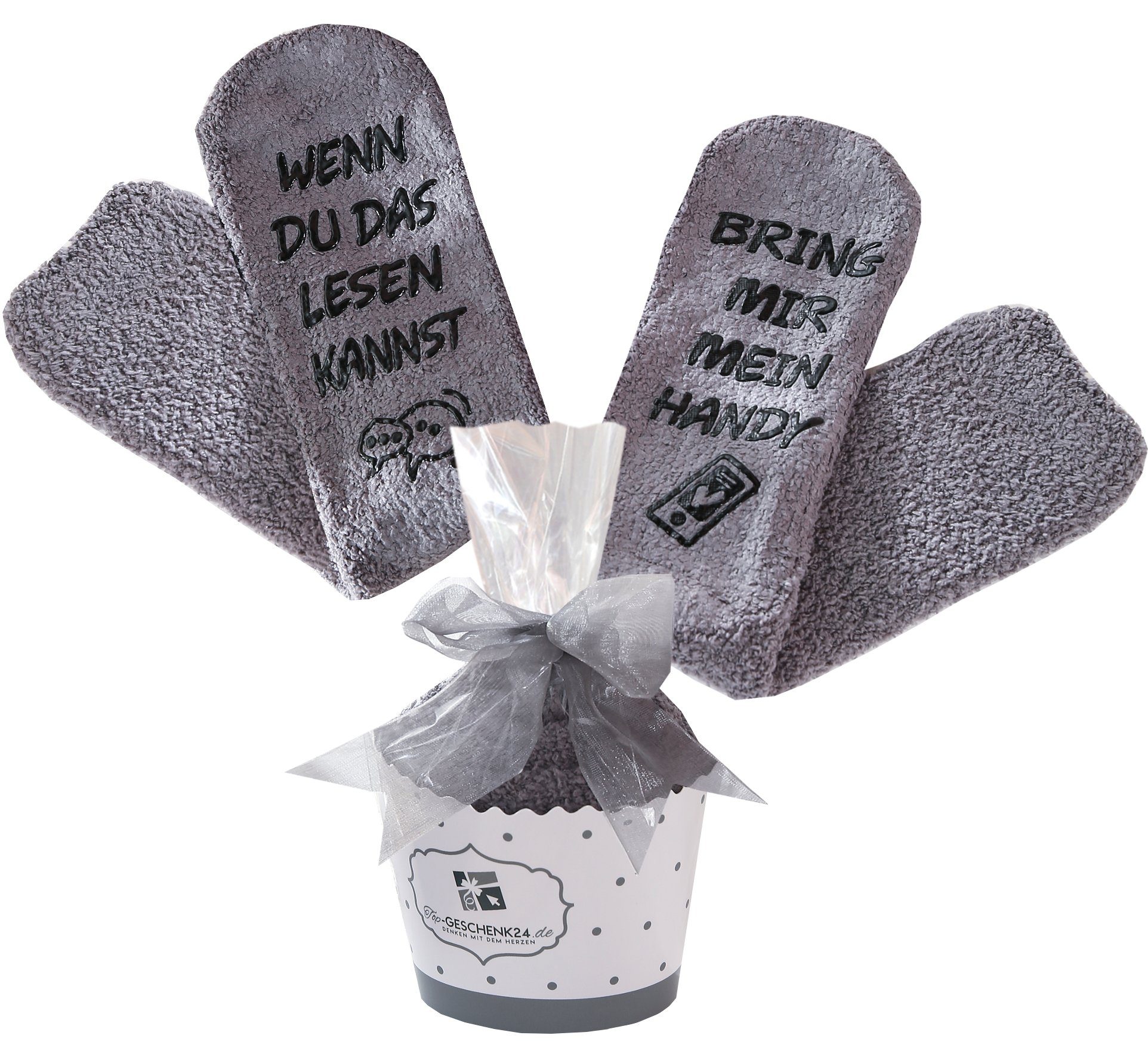 Kuschelsocken Vatertagsgeschenk, Wenn du das lesen kannst, bring mir mein Handy