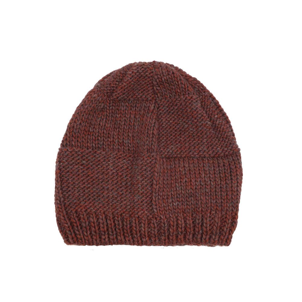 Strickmütze Strickmütze, Vierecke Futter