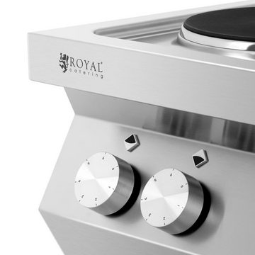 Royal Catering Elektro-Standherd Gewerbeherd Elektroherd Gastronomieherd 13.400 W 4 Platten mit