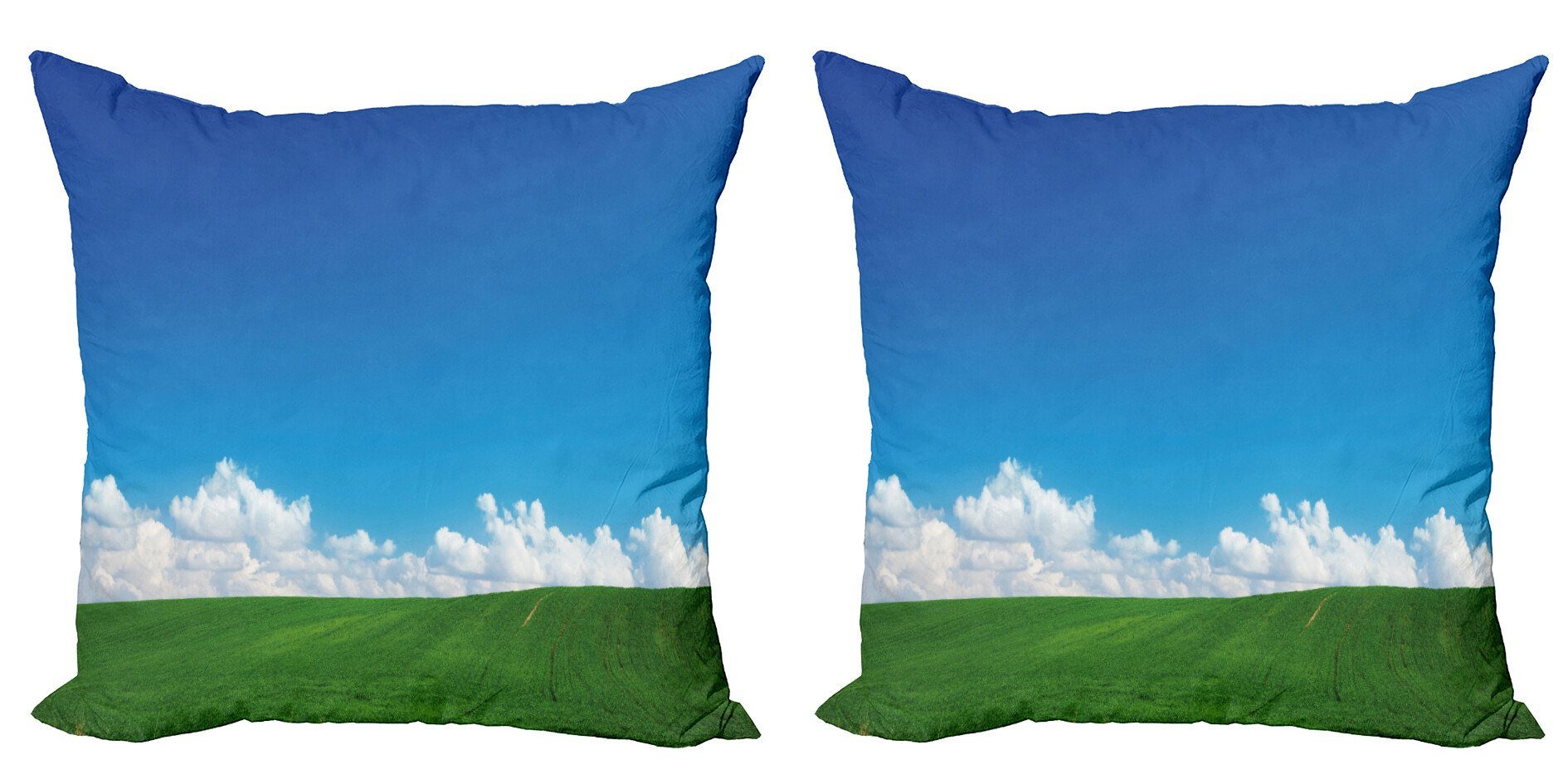Kissenbezüge Modern Accent Doppelseitiger Digitaldruck, Abakuhaus (2 Stück), Blauer Himmel Geschwollene Wolken Nature Theme