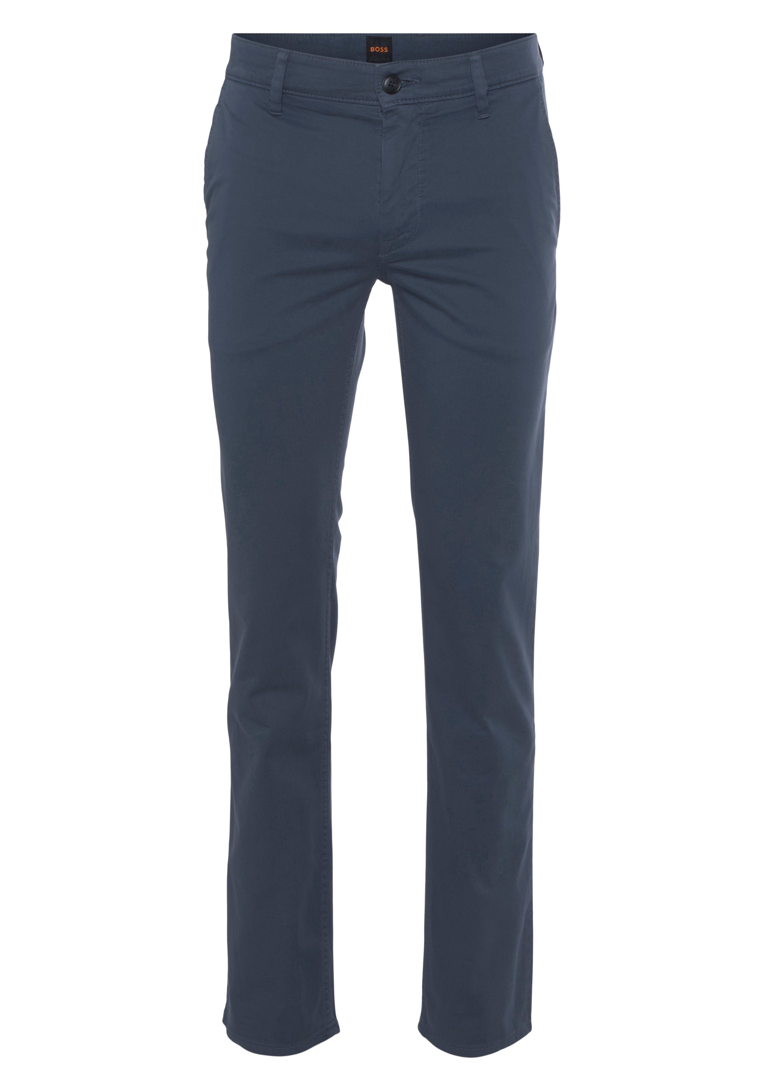 blue32 BOSS D (1-tlg) ORANGE Chinohose mit Schino-Slim farbharmonischen Nähten