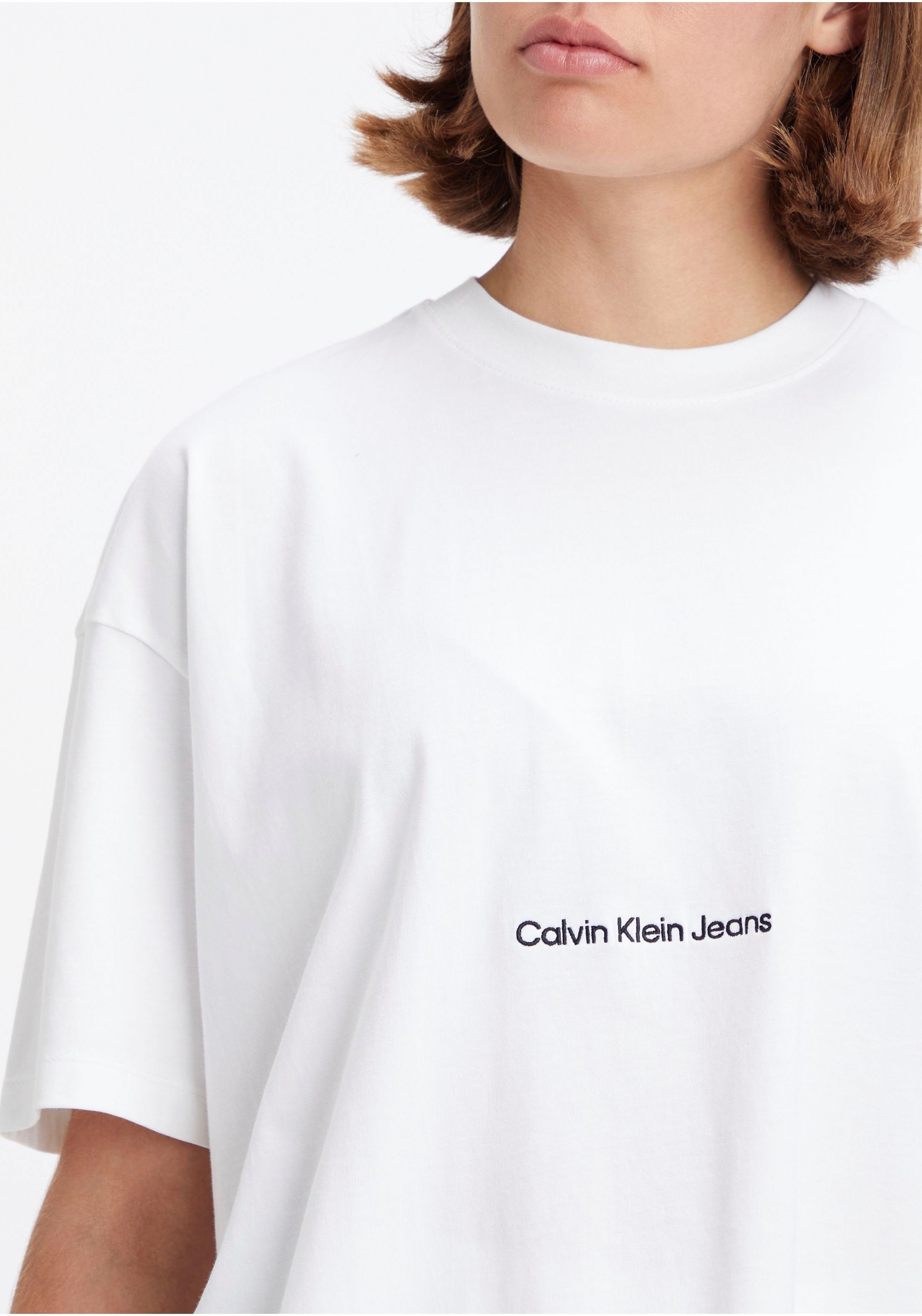 in weiß Jeans Oversized-Passform Calvin Klein T-Shirt