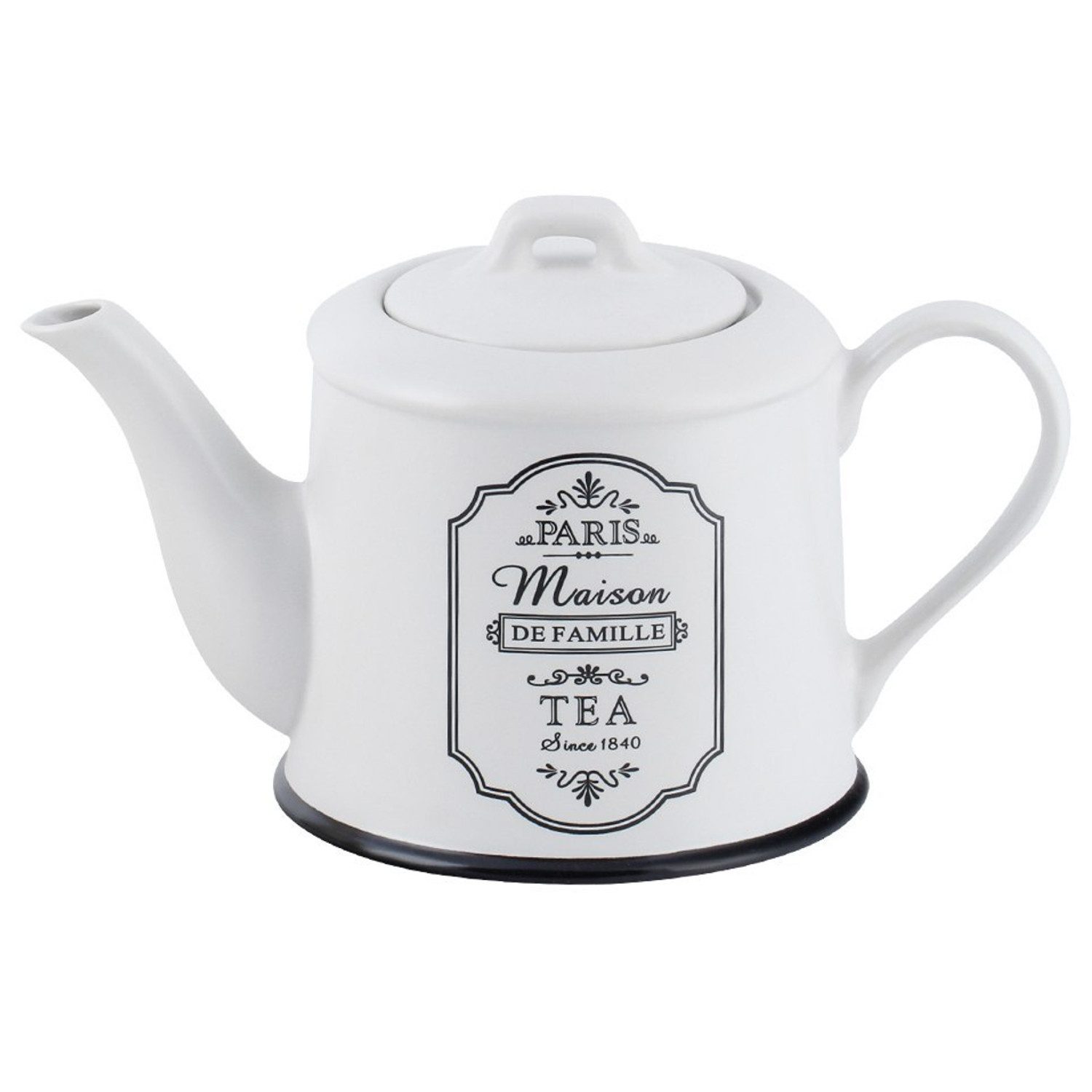 Feel Maestro Teekanne mit Deckel und Henkel, 0.8 l, Keramik 0,8 Liter Paris
